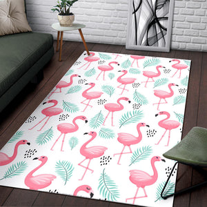 Cute Flamingo Pattern Area Rug
