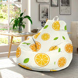 Oranges Leaves Pattern Bean Bag Cover