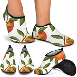 Oranges Pattern Background Aqua Shoes