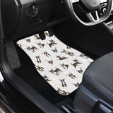 Chihuahua Dog Pattern Front And Back Car Mats