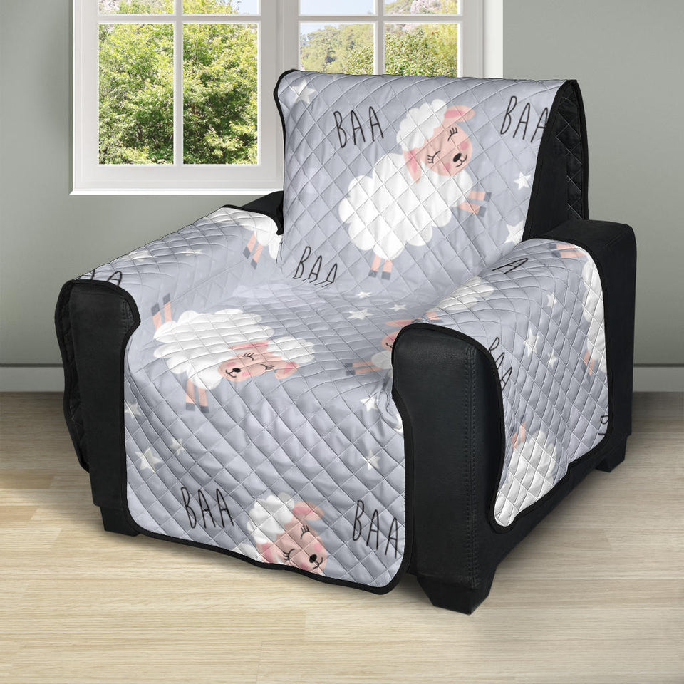 Sweet dreams sheep pattern Recliner Cover Protector