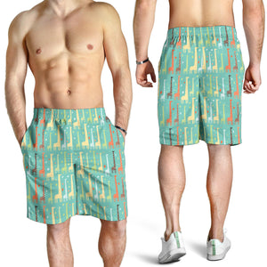 Giraffe Pattern Print Design 01 Men Shorts