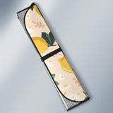 Lemon Flower Leave Pattern Car Sun Shade