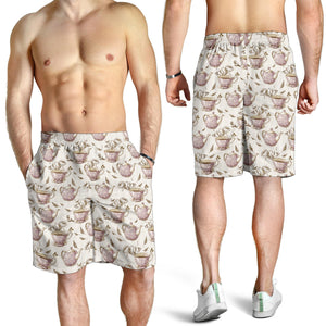 Tea pots Pattern Print Design 03 Men Shorts