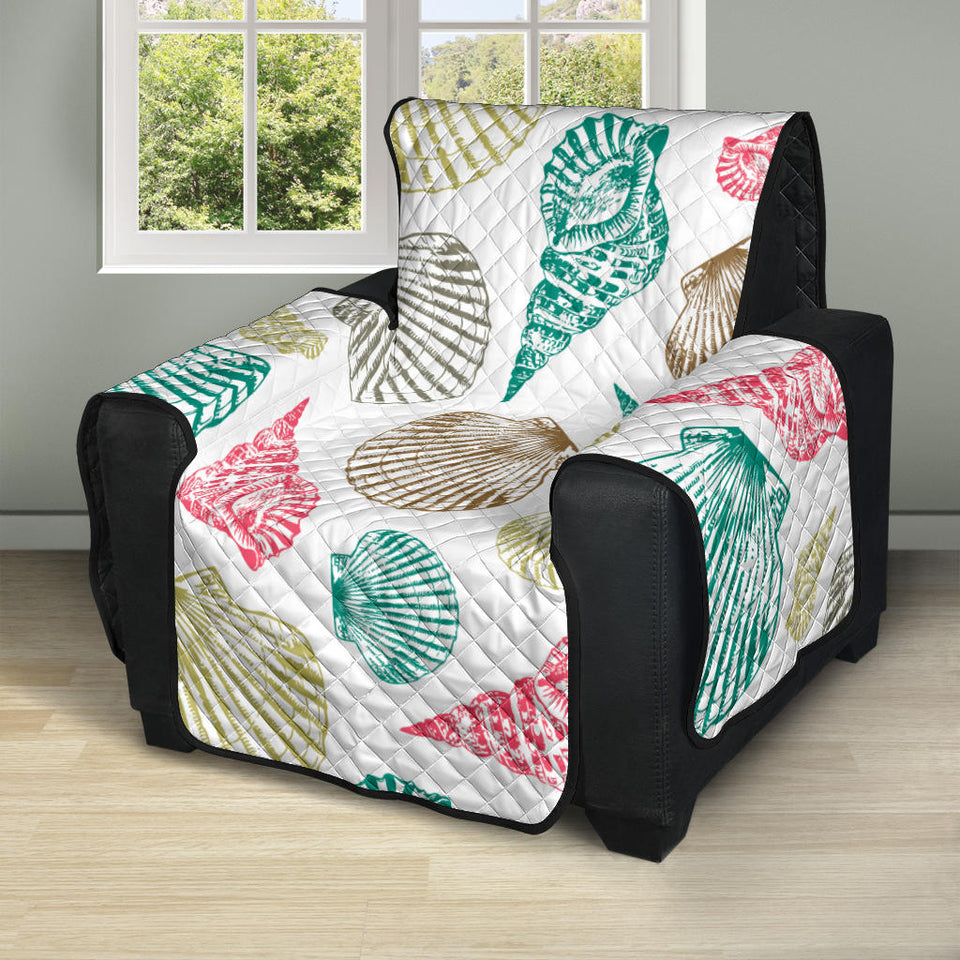 Colorful shell pattern Recliner Cover Protector