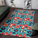 British Pattern Print Design 04 Area Rug