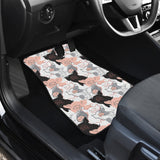Pig Pattern Print Design 05 Front and Back Car Mats