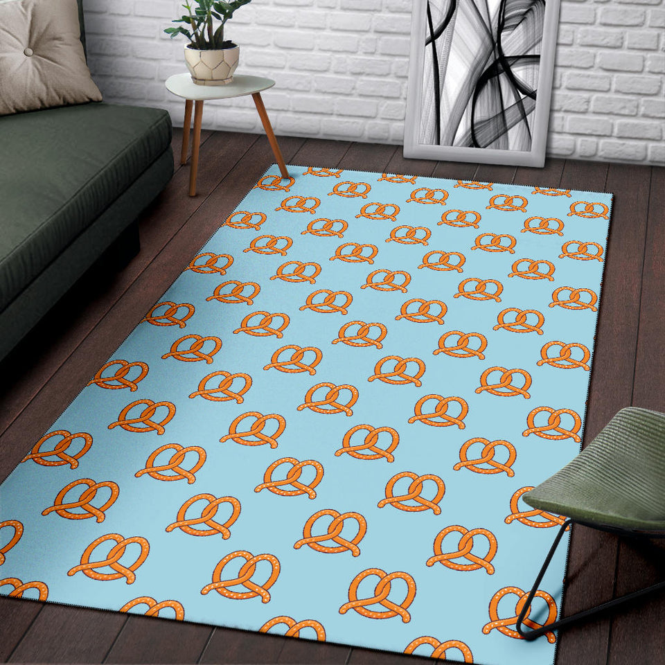 Pretzels Pattern Print Design 03 Area Rug