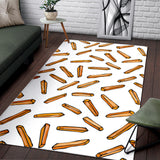 French Fries Potato Pattern Area Rug