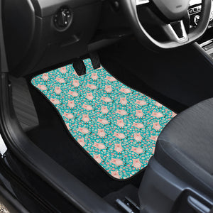 Pig Pattern Print Design 01 Front Car Mats