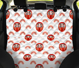 Daruma Japanese Wooden Doll Design Pattern Dog Car Seat Covers