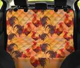 Red Rooster Chicken Cock Pattern Dog Car Seat Covers