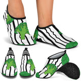 Cool Broccoli Pattern Aqua Shoes