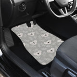 Cute Koala Leaves Pattern Front Car Mats