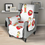 Daruma japanese wooden doll Chair Cover Protector