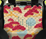 Red Bonsai Gray Sun Japanese Pattern Dog Car Seat Covers