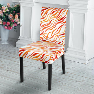 Fire Flame Watercolor Pattern Dining Chair Slipcover