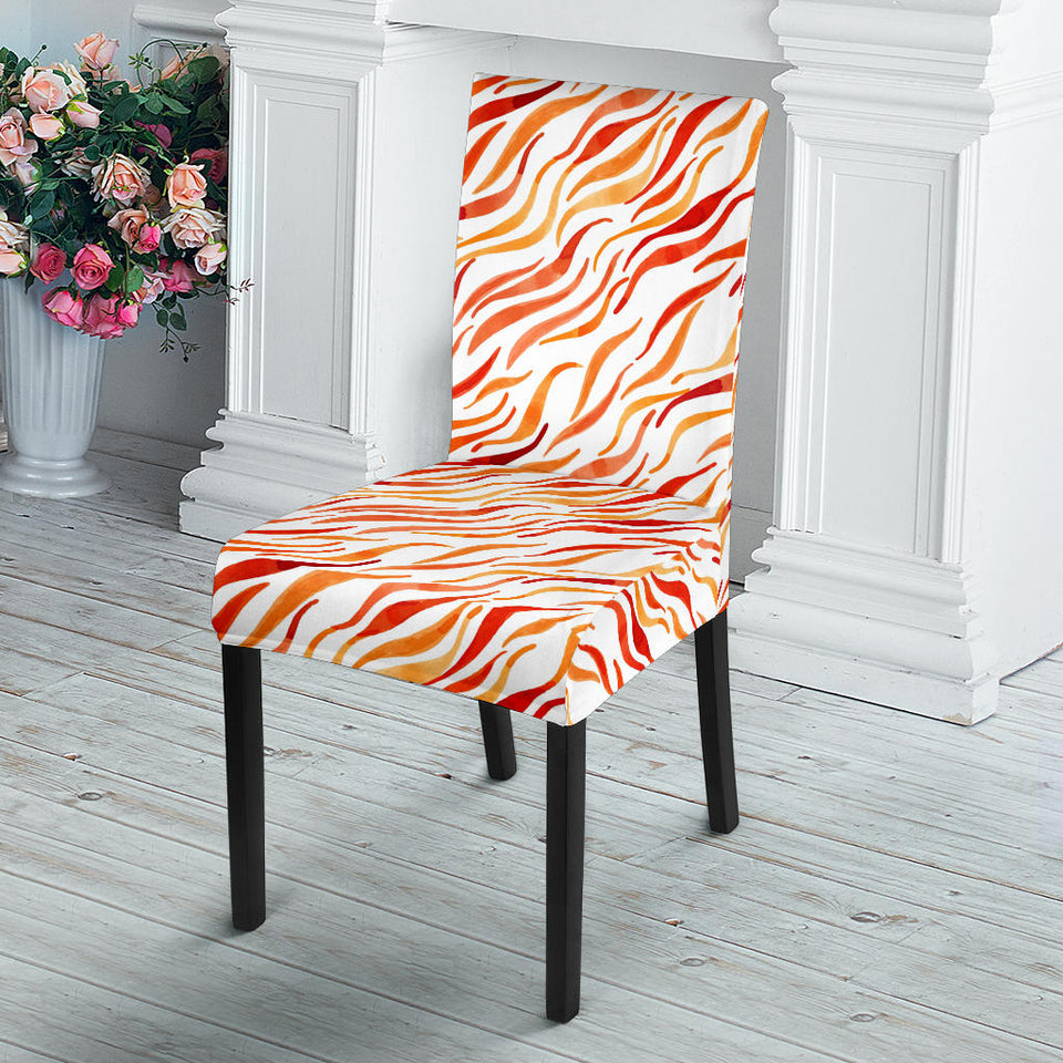 Fire Flame Watercolor Pattern Dining Chair Slipcover