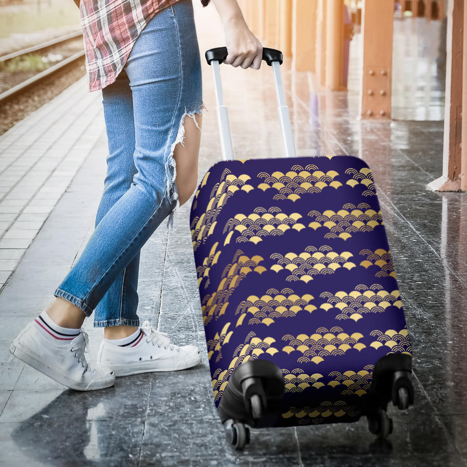 Beautiful Japanese Fan Pattern Luggage Covers