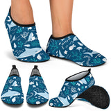 Cute Shark Pattern Aqua Shoes