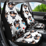Cute Ninja Design Pattern Universal Fit Car Seat Covers