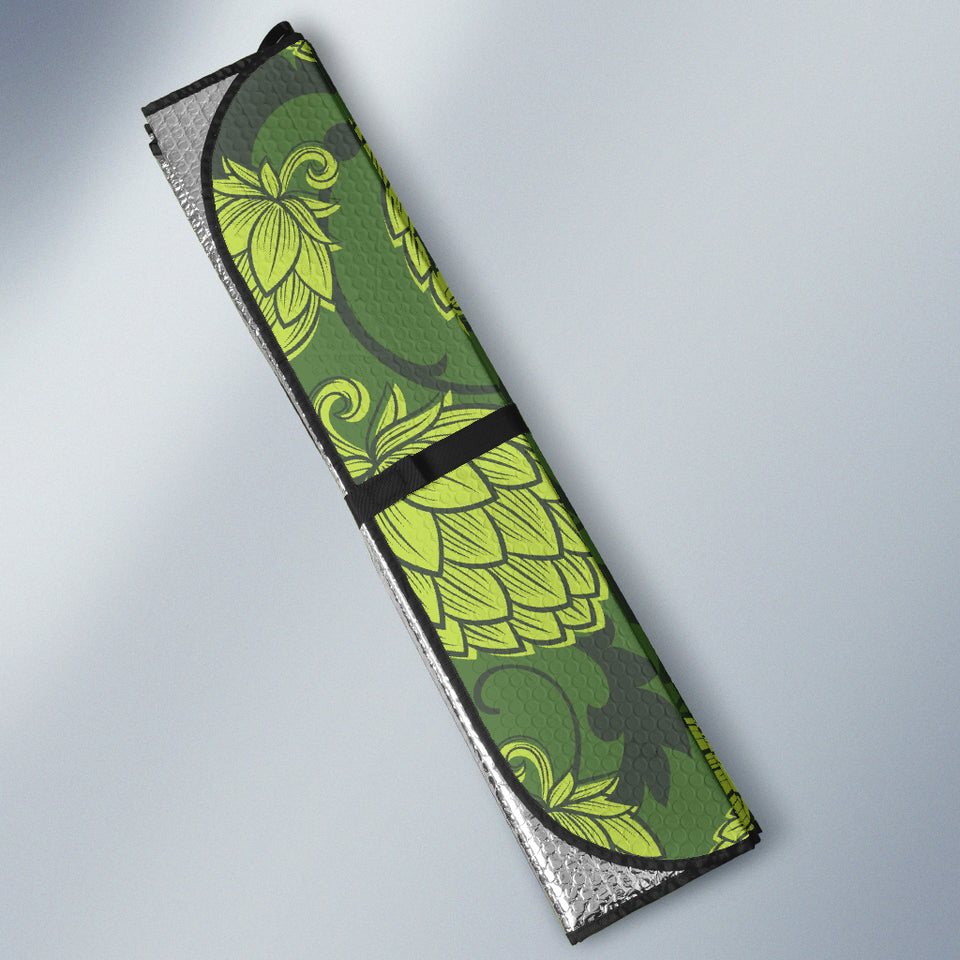 Hop Pattern Hop Cone Background Car Sun Shade