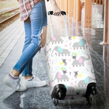 Cute Elephant Mouse Pattern Luggage Covers