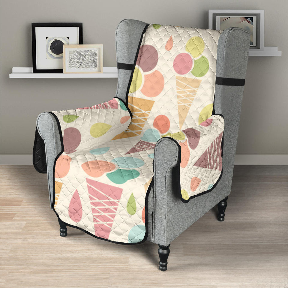 Ice cream cone pattern Chair Cover Protector