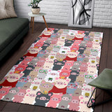 Pig Pattern Print Design 02 Area Rug