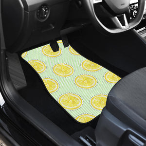 Slice Of Lemon Pattern Front Car Mats