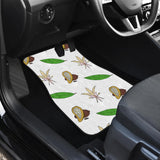 Color Hand Drawn Cocoa Pattern Front And Back Car Mats