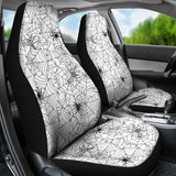 Spider Web Cobweb Pattern Universal Fit Car Seat Covers