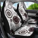 Classic Vintage Clock Pattern Universal Fit Car Seat Covers