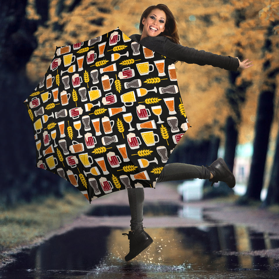 Beer Type Pattern Umbrella