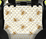 Bee Honeycomb Seamless Design Pattern Dog Car Seat Covers