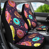 Colorful Donut Glaze Pattern Universal Fit Car Seat Covers