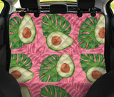 Avocado Slices Leaves Pink Back Ground Dog Car Seat Covers