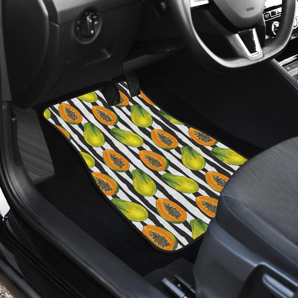 Papaya Design Pattern Front Car Mats