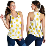 Sun pattern Women Racerback Tank Top