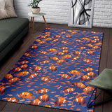 Clown Fish Pattern Print Design 04 Area Rug