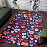 British Pattern Print Design 02 Area Rug