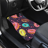 Colorful Donut Glaze Pattern Front And Back Car Mats