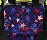 Red Blue Star Pattern Dog Car Seat Covers