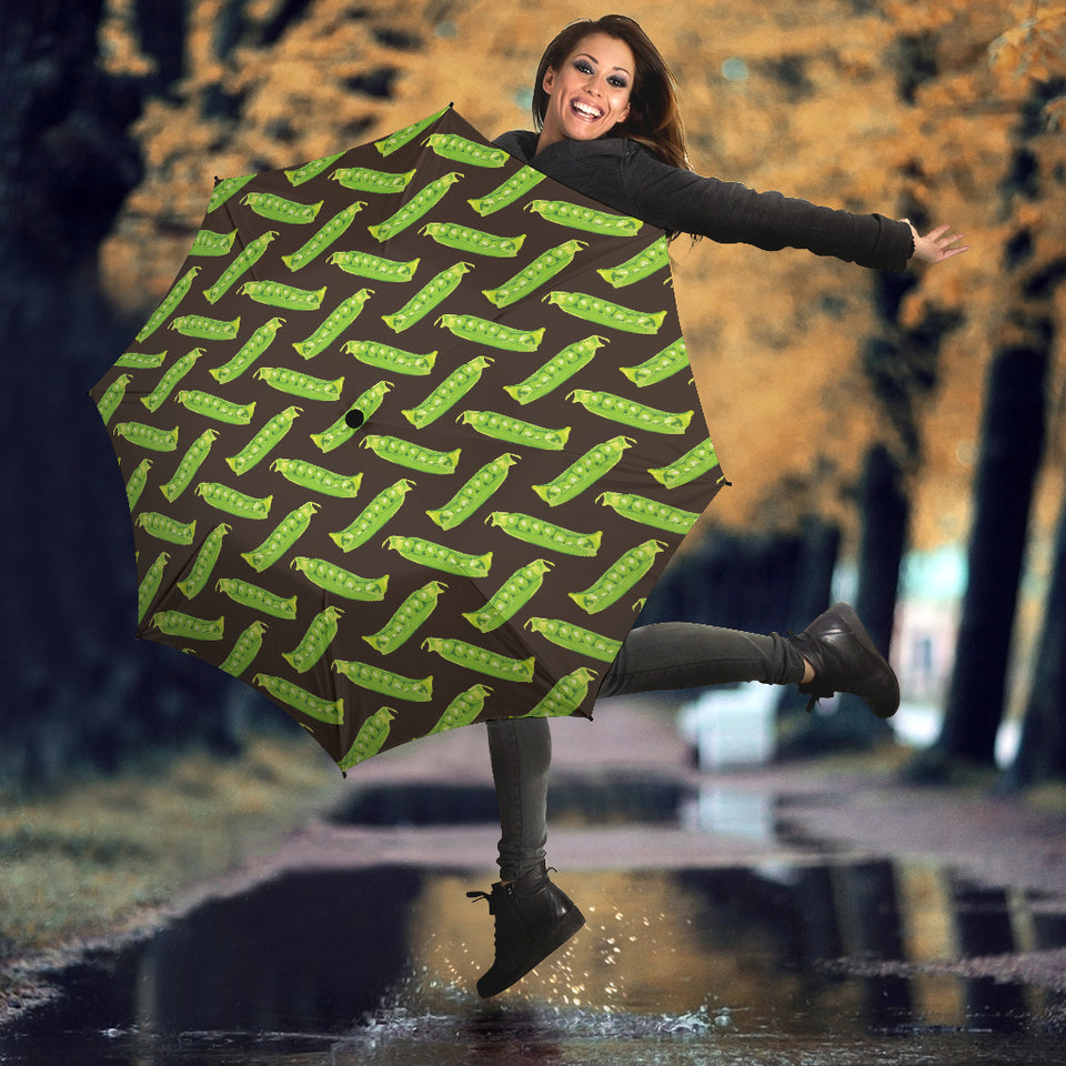 Green Peas Pattern Print Design 05 Umbrella