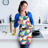 Colorful Crow Illustration Pattern Adjustable Apron
