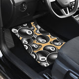 Billiard Ball Pattern Print Design 04 Front and Back Car Mats