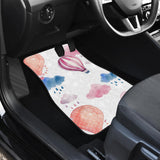 Watercolor Air Balloon Cloud Pattern Front And Back Car Mats