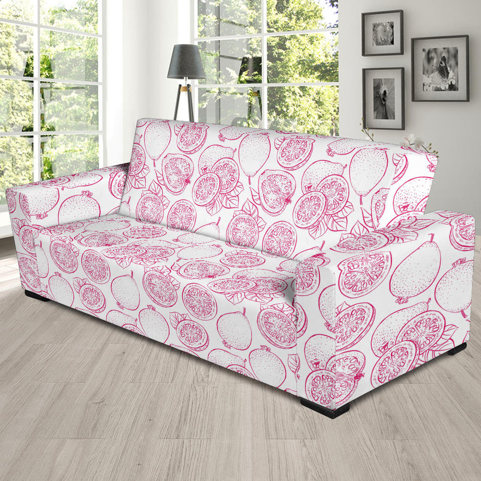 Sketch Guava Pattern Sofa Slipcover