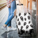 Ninja Pattern Plaid Background Luggage Covers