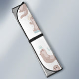 Cute Sea Otters Pattern Car Sun Shade